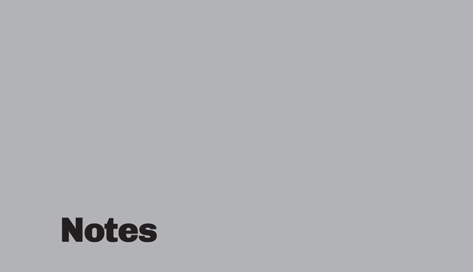A minimalist graphic on a solid gray background. In the lower-left corner, the word “Notes” is written in a bold, black, sans-serif font.
