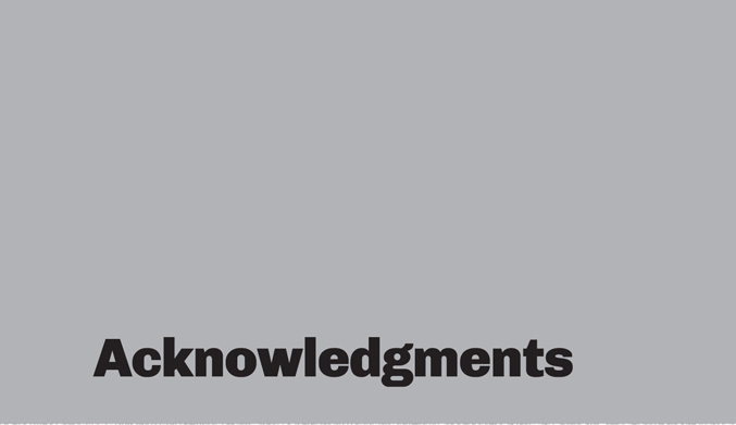 A minimalist graphic on a solid gray background. In the lower-left corner, the word “Acknowledgments” is written in a bold, black, sans-serif font.